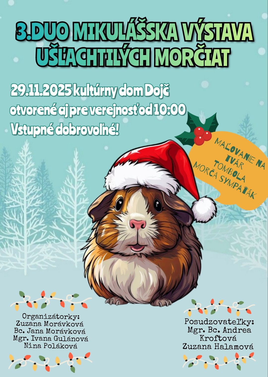 3.DUO mikulášska výstava ušľachtilých morčiat – 29.11.2025