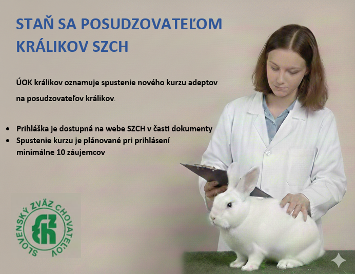 Kurz adeptov na posudzovateľov králikov